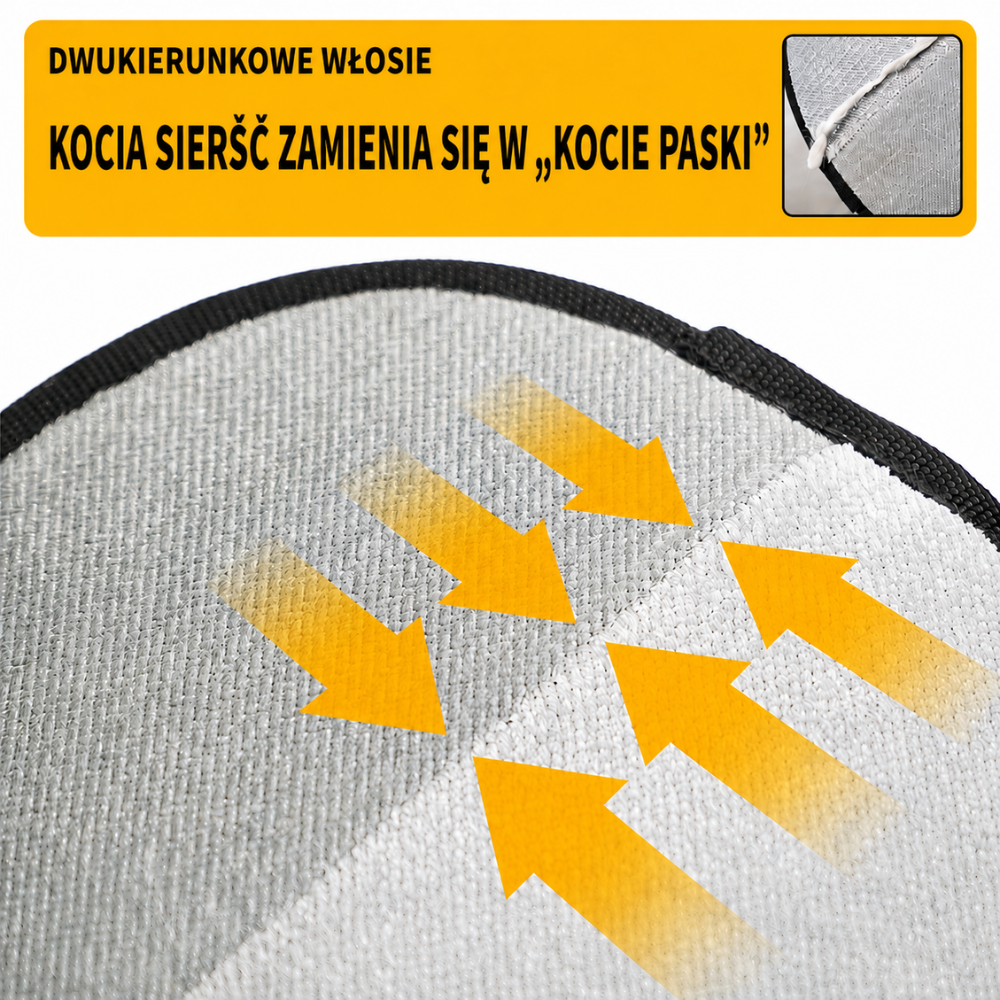 MONORA - Wielorazowe rękawice do usuwania sierści zwierząt
