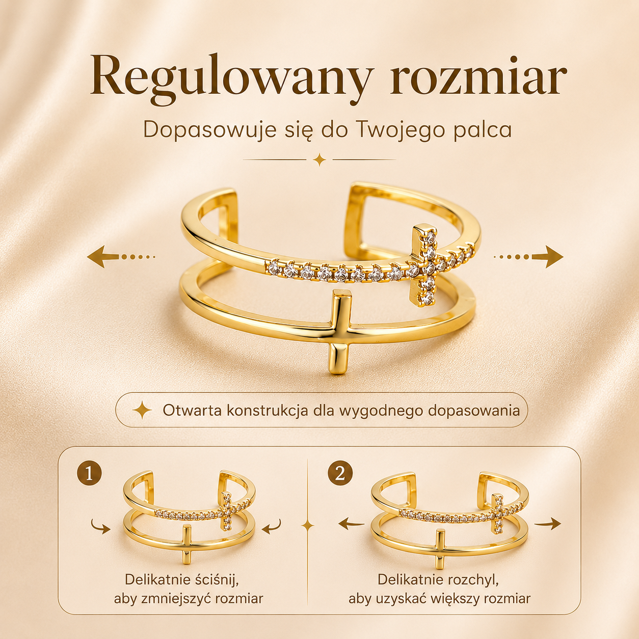 MONORA – Pierścionek z Krzyżem
