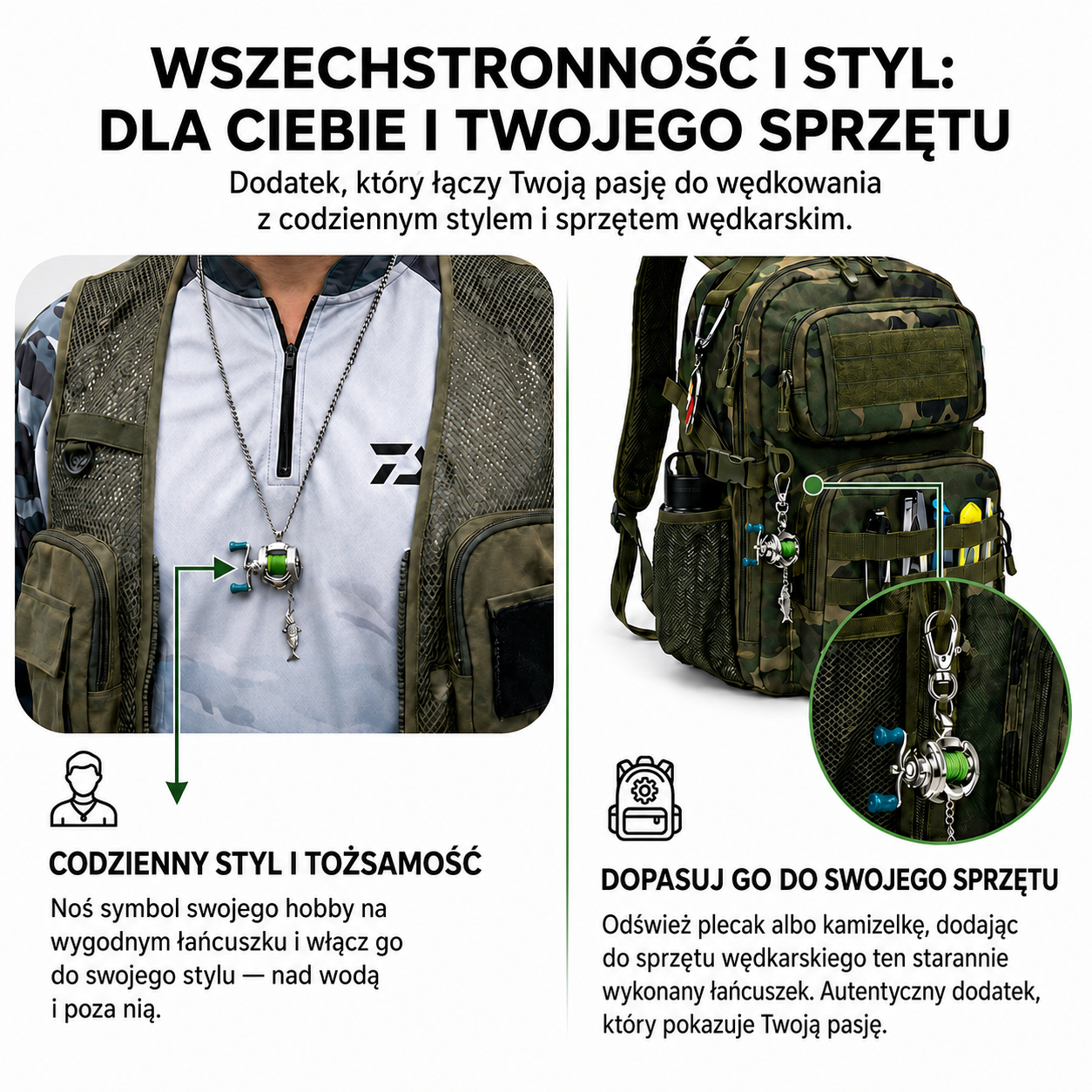 MONORA - Naszyjnik Wędkarski